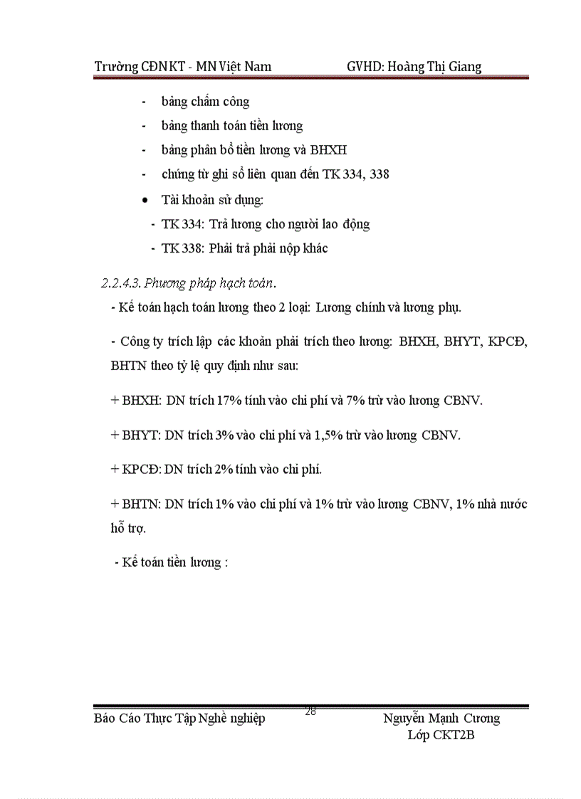 image for page Hạch toán kế toán được tổ chức tại công ty