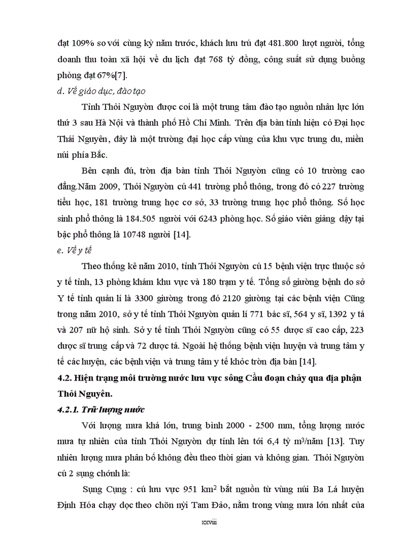 image for page Đánh giá hiện trạng môi trường nước lưu vực sông Cầu đoạn chảy qua địa phận tỉnh Thái Nguyên