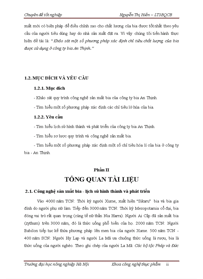 image for page Quy trình sản xuất bia tại công ty bia An Thịnh 1