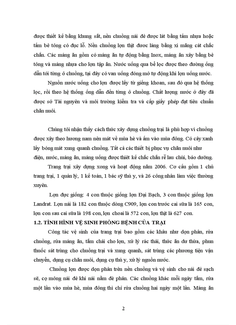 image for page Tình hình bệnh viêm tử cung trên đàn lợn nái nuôi tại trang trại Thanh Xuân Hưng yên