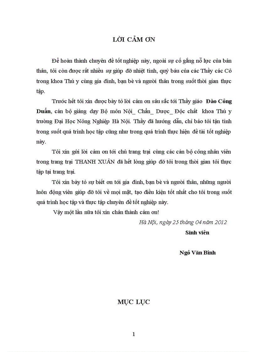 image for page Tình hình bệnh viêm tử cung trên đàn lợn nái nuôi tại trang trại Thanh Xuân Hưng yên