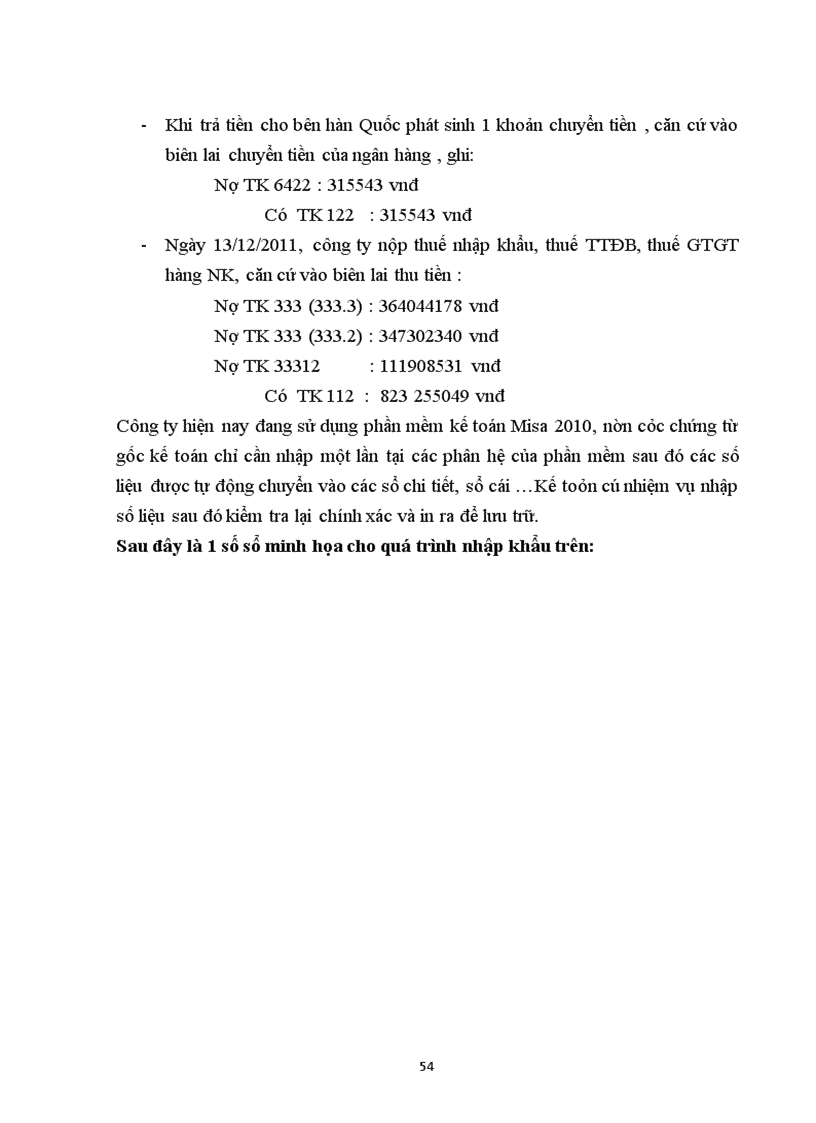 image for page Kế toán thuế nhập khẩu tại công ty cổ phần cơ khí thương mại Ninh Yến