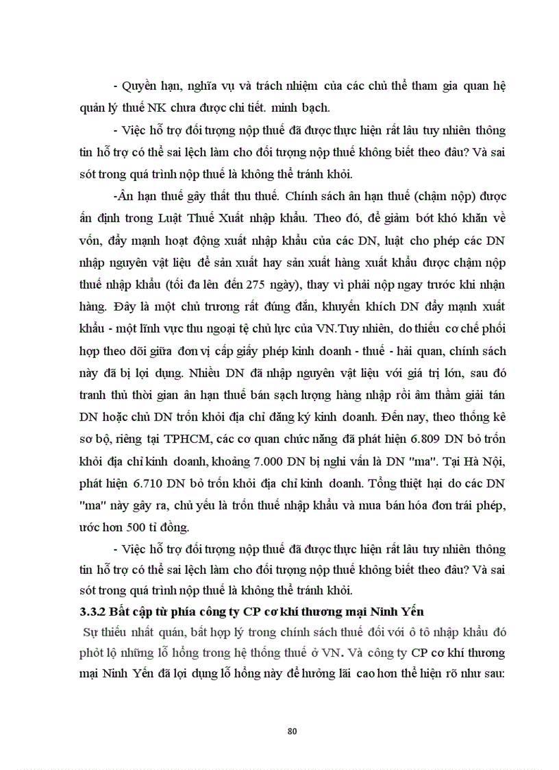 image for page Kế toán thuế nhập khẩu tại công ty cổ phần cơ khí thương mại Ninh Yến