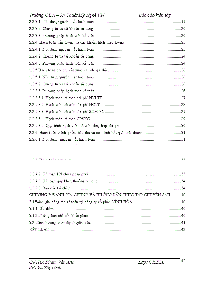 image for page Hạch toán kế toán được tổ chức tại công ty cổ phần Vĩnh Hòa