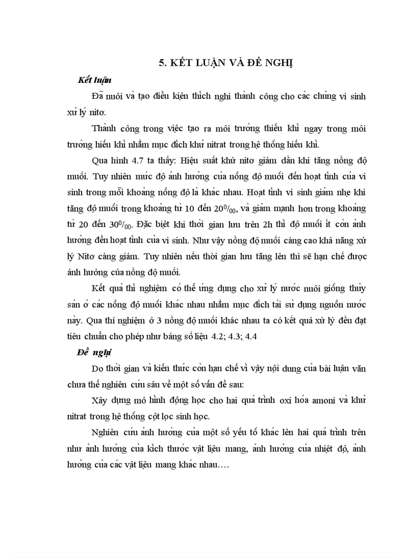 image for page Tìm hiểu khả năng chuyển hóa Nitơ trong nước có nồng đồ mặn khác nhau bằng chế phẩm vi sinh vật