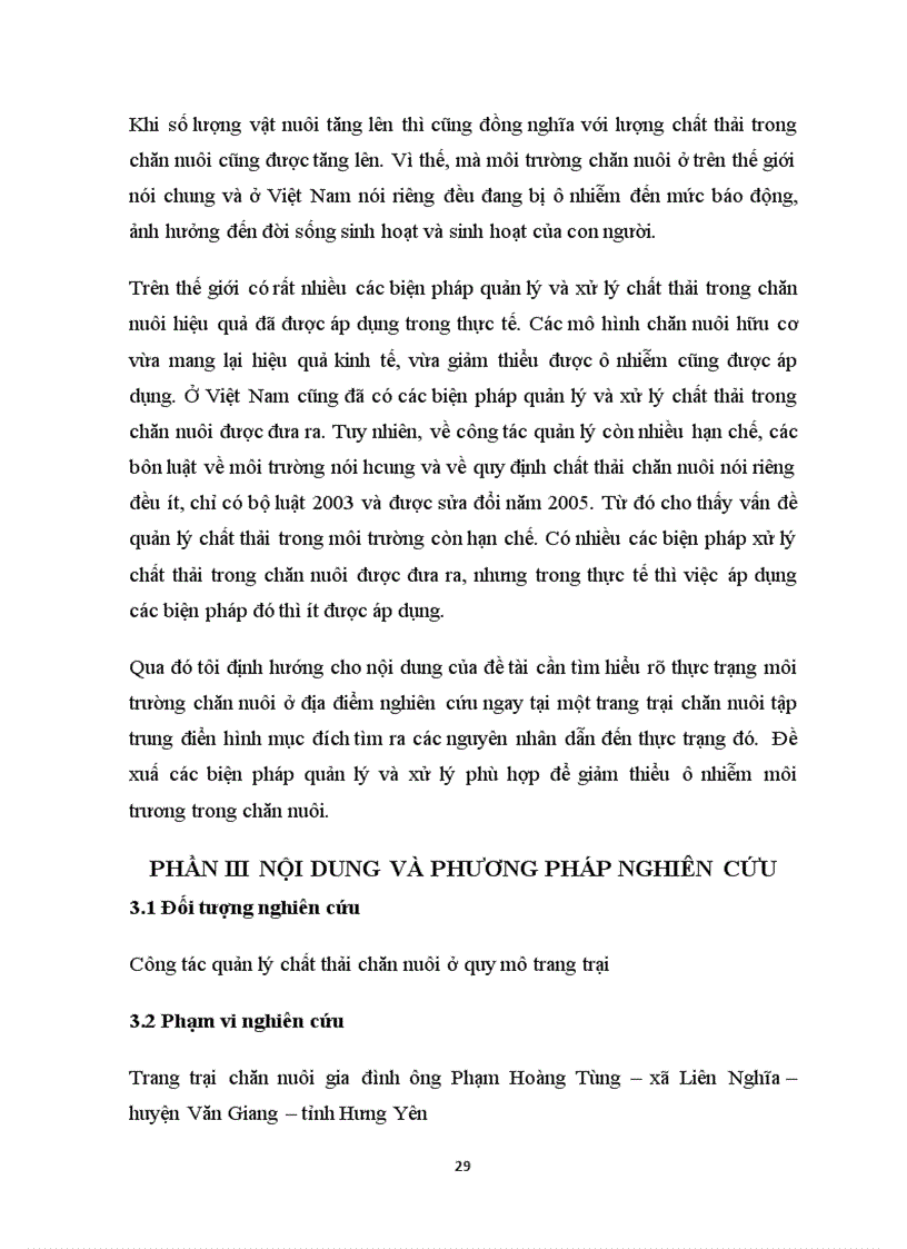 image for page Đánh giá hiện trạng quản lý chất thải trang trại chăn nuôi lợn tại xã Liên Nghĩa huyện Văn Giang tỉnh Hưng Yên và đề xuất một số phương pháp quản lý