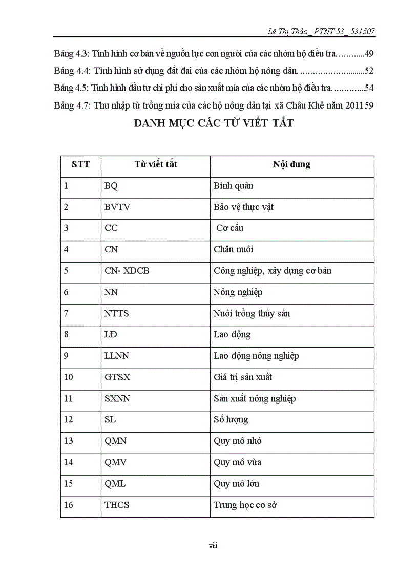 image for page Nghiên cứu giải pháp nâng cao thu nhập từ trồng mía cho các hộ nông dân tại xã Châu Khê huyện Con Cuông tỉnh Nghệ An
