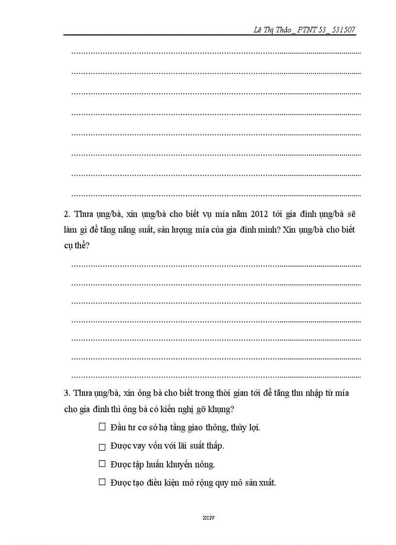 image for page Nghiên cứu giải pháp nâng cao thu nhập từ trồng mía cho các hộ nông dân tại xã Châu Khê huyện Con Cuông tỉnh Nghệ An