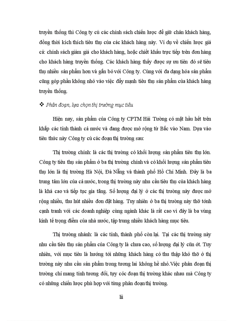 image for page Phát triển thị trường tiêu thụ sản phẩm của Công ty CPTM Hải Tường