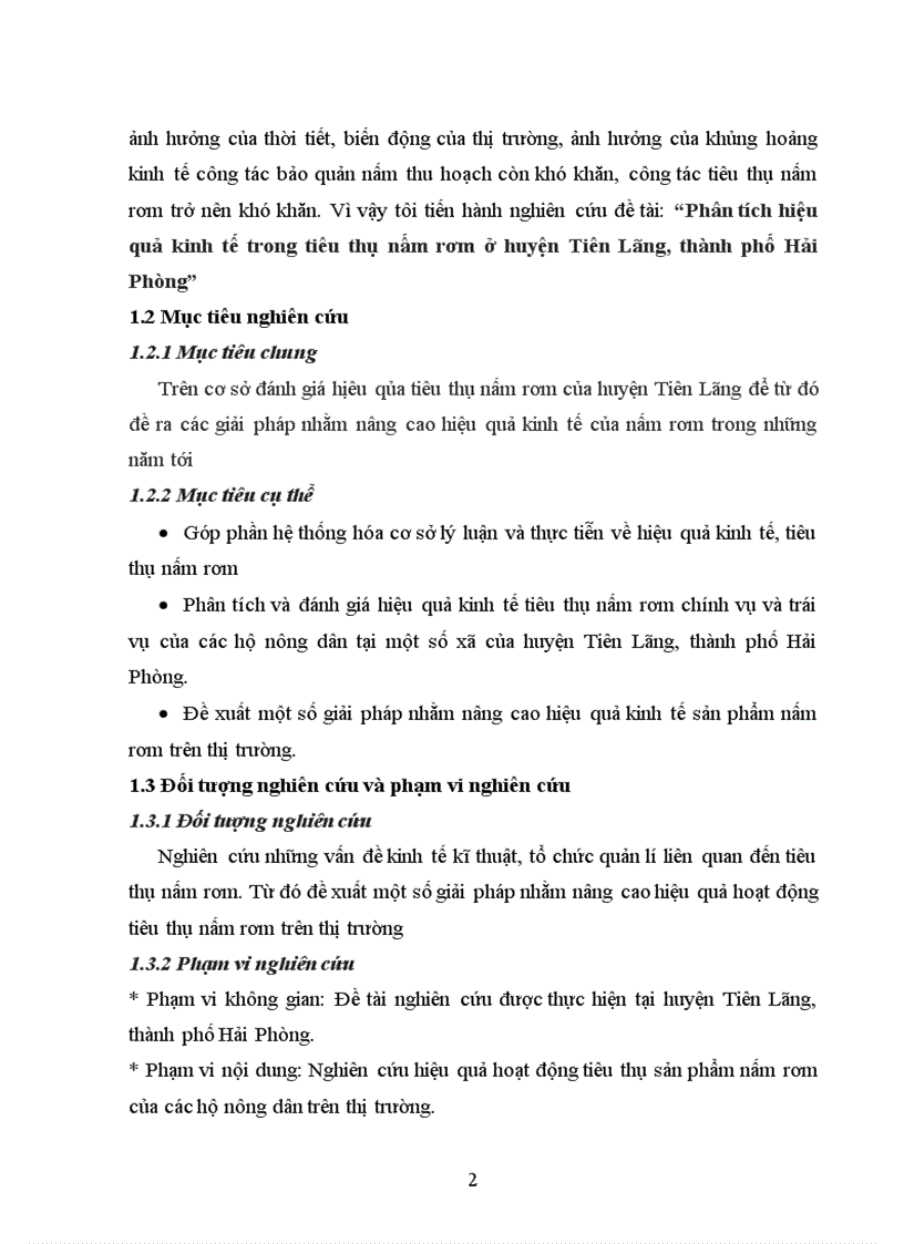 image for page Phân tích hiệu quả kinh tế trong tiêu thụ nấm rơm ở huyện Tiên Lãng thành phố Hải Phòng