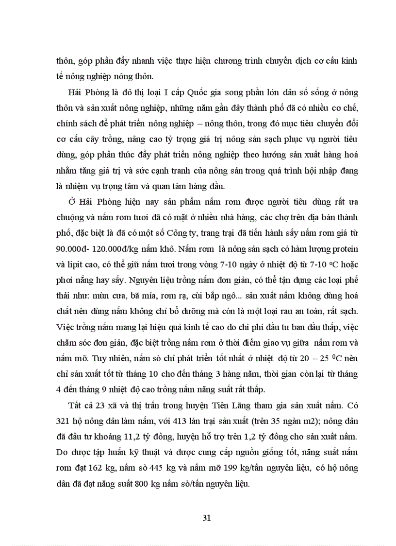 image for page Phân tích hiệu quả kinh tế trong tiêu thụ nấm rơm ở huyện Tiên Lãng thành phố Hải Phòng