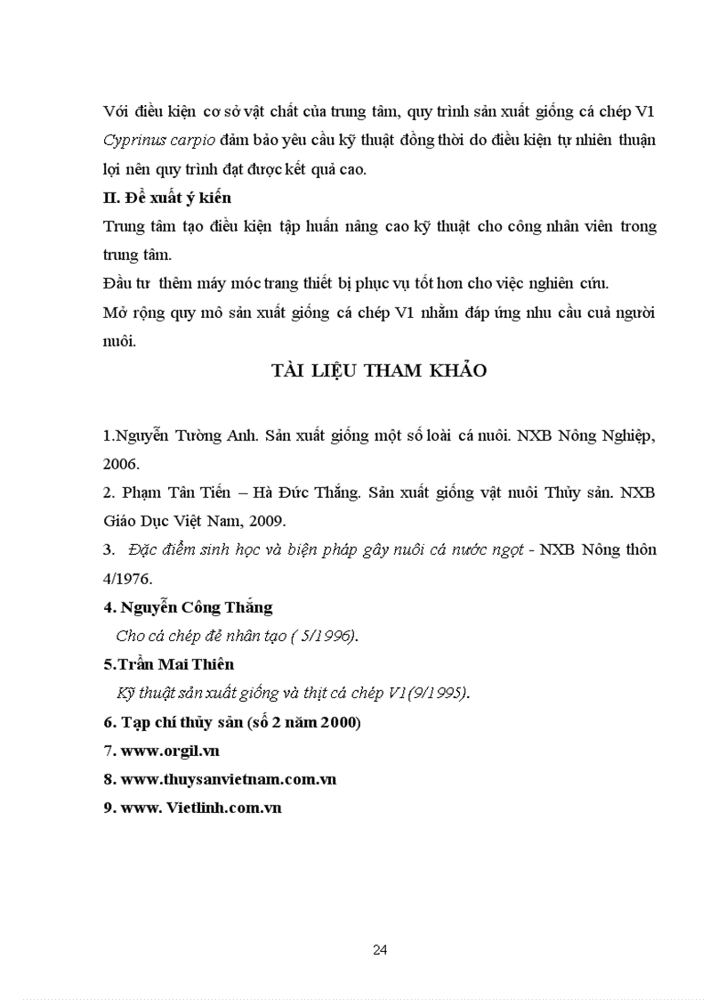 image for page Tìm hiểu quy trình sản xuất giống cá chép V1 Cyprinus carpio Linnaeus 1785