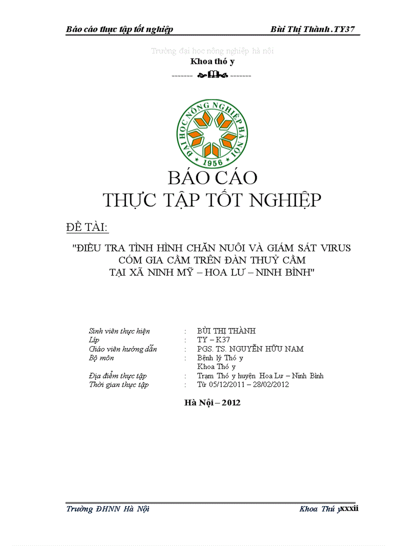 image for page Tình hình dịch cúm gia cầm đang quay trở lại trên địa bàn huyện Hoa Lư 1