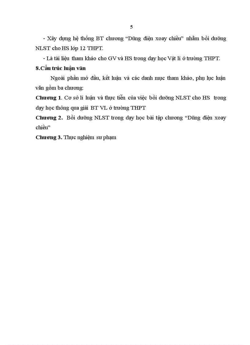 image for page Bồi dưỡng năng lực sáng tạo cho học sinh lớp 12 THPT trong dạy học giải bài tập chương Dòng điện xoay chiều