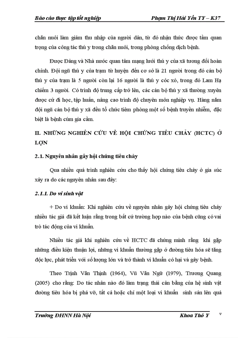 image for page Điều tra tình hình mắc hội chứng tiêu chảy ở lợn con theo mẹ từ sơ sinh đến 28 ngày tuổi và đưa ra nột số phác đồ điều trị tại xã Lam Hạ Thành phố Phủ Lý