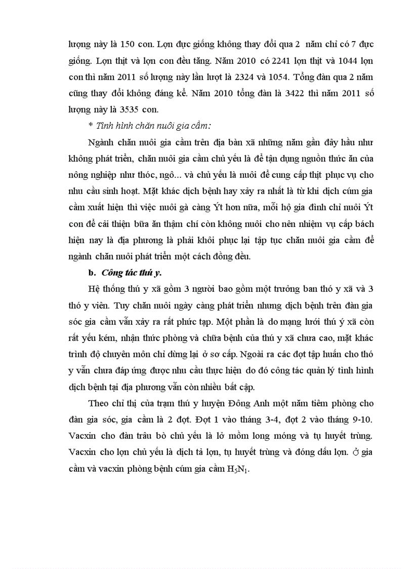 image for page Phân tích tình hình chăn nuôi và dịch bệnh ở lợn nuôi tại các hộ gia đình thuộc xã Uy Nỗ huyện Đông Anh Thành phố Hà Nội