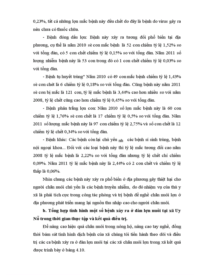 image for page Phân tích tình hình chăn nuôi và dịch bệnh ở lợn nuôi tại các hộ gia đình thuộc xã Uy Nỗ huyện Đông Anh Thành phố Hà Nội