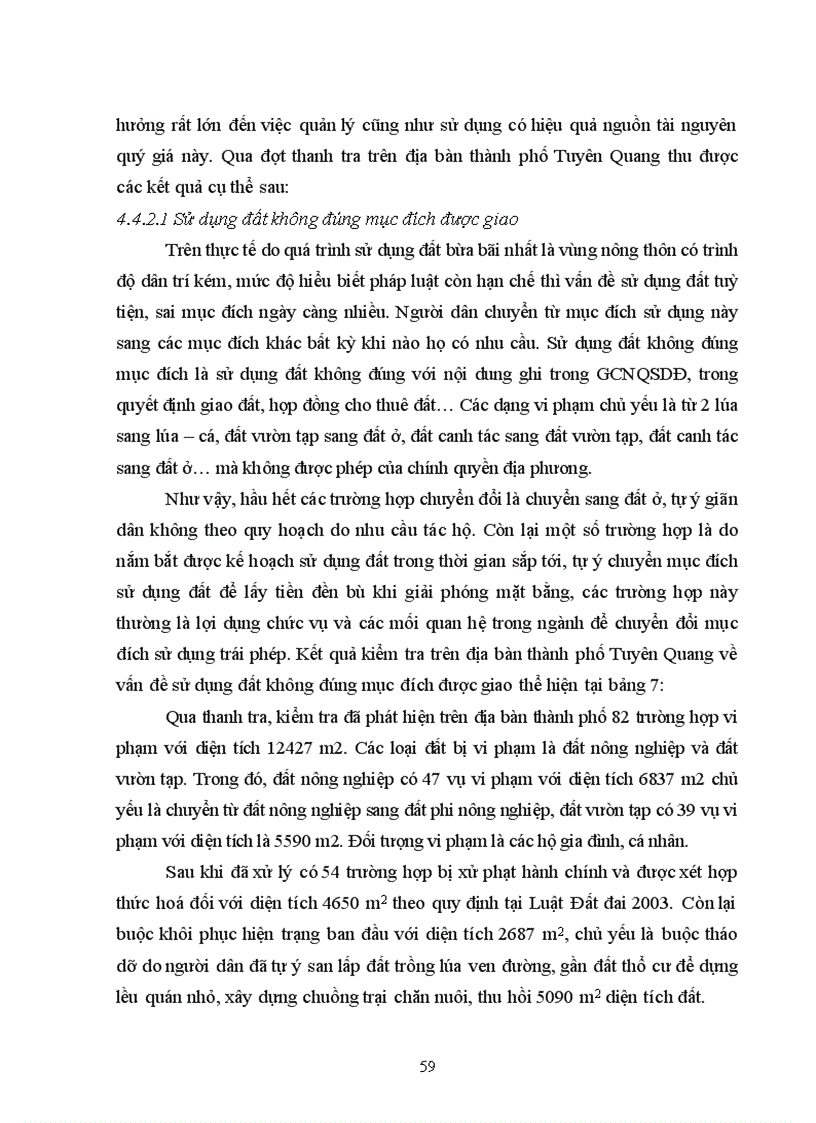 image for page Tìm hiểu công tác thanh tra giải quyết khiếu nại tố cáo và tranh chấp đất đai trên địa bàn thành phố Tuyên quang tỉnh Tuyên Quang từ khi có luật đất đai năm 2003 đến nay