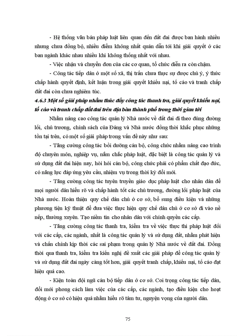 image for page Tìm hiểu công tác thanh tra giải quyết khiếu nại tố cáo và tranh chấp đất đai trên địa bàn thành phố Tuyên quang tỉnh Tuyên Quang từ khi có luật đất đai năm 2003 đến nay