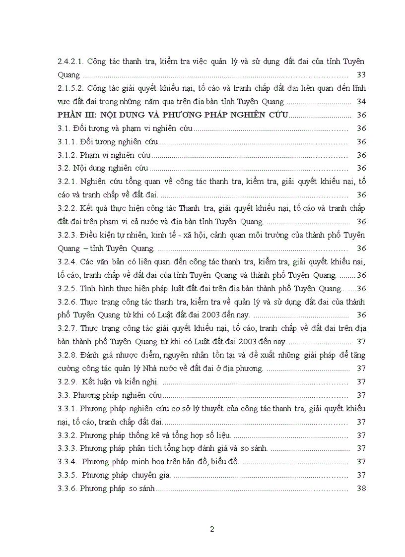 image for page Tìm hiểu công tác thanh tra giải quyết khiếu nại tố cáo và tranh chấp đất đai trên địa bàn thành phố Tuyên quang tỉnh Tuyên Quang từ khi có luật đất đai năm 2003 đến nay