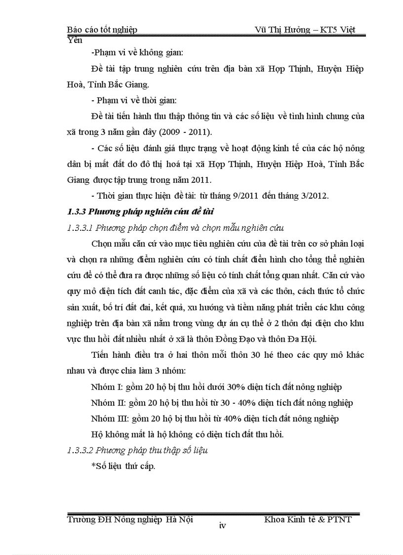image for page Thực trạng và giải pháp nhằm phát triển kinh tế của các hộ nông dân bị mất đất sản xuất do công nghiệp hóa và đô thị hoá tại xã Hợp Thịnh Huyện Hiệp Hoà Tỉnh Bắc Giang