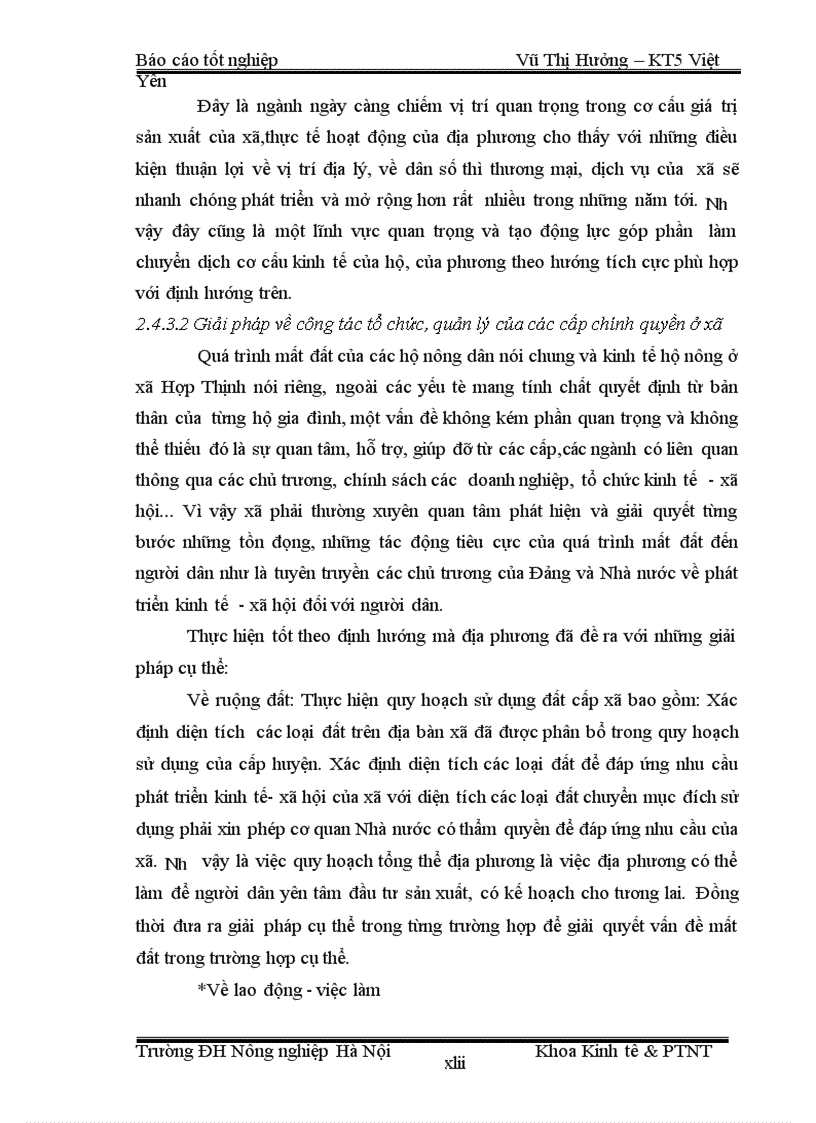image for page Thực trạng và giải pháp nhằm phát triển kinh tế của các hộ nông dân bị mất đất sản xuất do công nghiệp hóa và đô thị hoá tại xã Hợp Thịnh Huyện Hiệp Hoà Tỉnh Bắc Giang