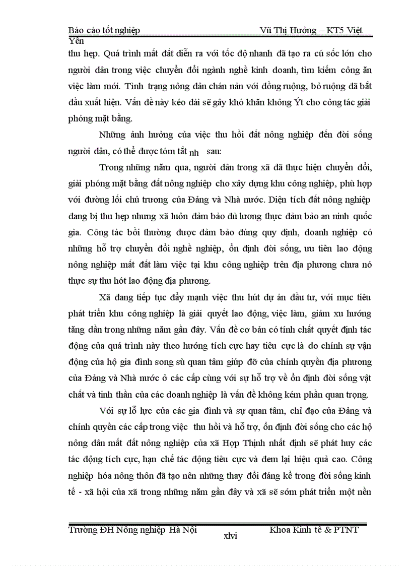image for page Thực trạng và giải pháp nhằm phát triển kinh tế của các hộ nông dân bị mất đất sản xuất do công nghiệp hóa và đô thị hoá tại xã Hợp Thịnh Huyện Hiệp Hoà Tỉnh Bắc Giang