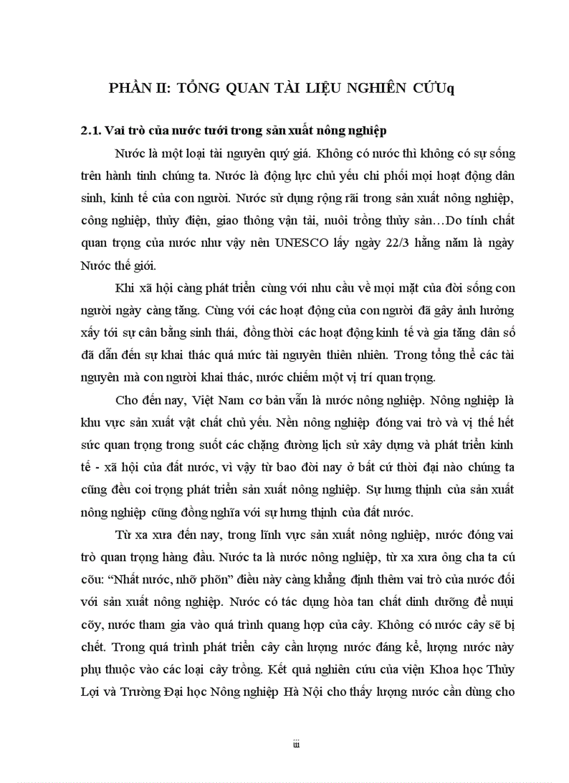 image for page Đánh giá chất lượng nước sử dụng trong sản xuất rau vụ đông xuân tại xã Đặng Xá Gia Lâm Hà Nội