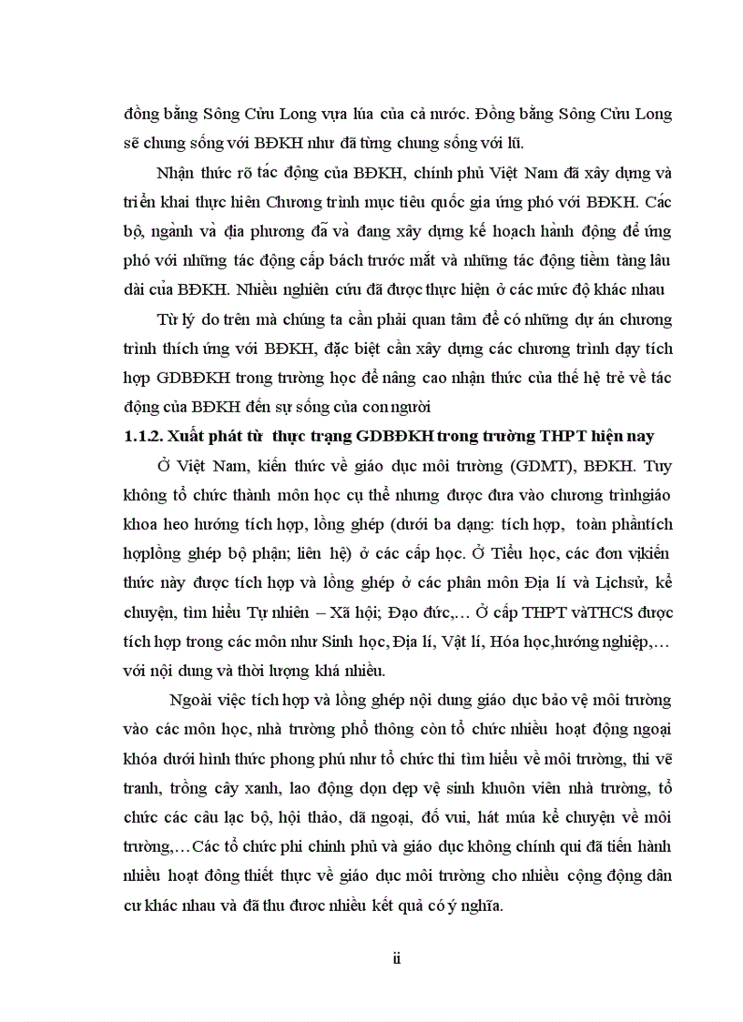 image for page Xác định được nội dung và biện pháp tích hợp hợp lý sẽ giúp cho HS vừa nâng cao chất lượng kiến thức CN 10 vừa nâng cao nhận thức về BĐKH trong dạy học chương 3 môn CN 10