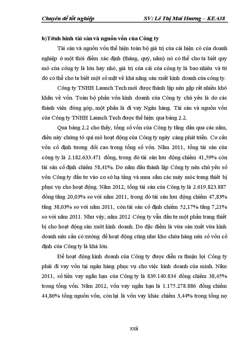 image for page Kế toán vốn bằng tiền tại Công ty TNHH Launch Tech