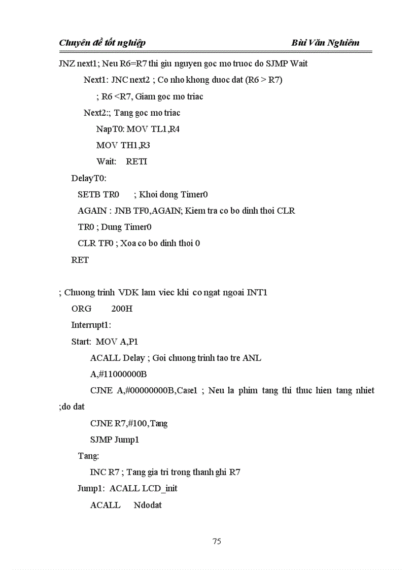 image for page Thiết kế hệ thống tự động đo điều khiển và hiển thị nhiệt độ khí sấy nông sản dạng hạt sử dụng vi điều khiển họ 805