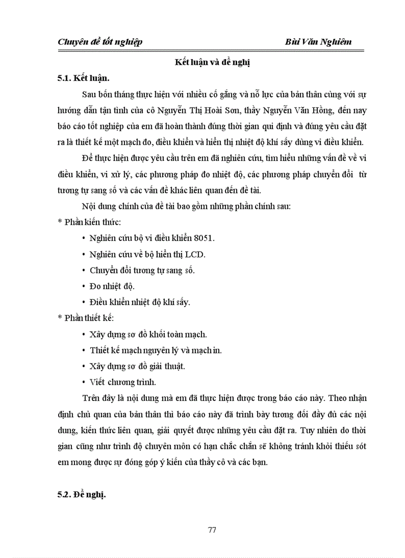 image for page Thiết kế hệ thống tự động đo điều khiển và hiển thị nhiệt độ khí sấy nông sản dạng hạt sử dụng vi điều khiển họ 805