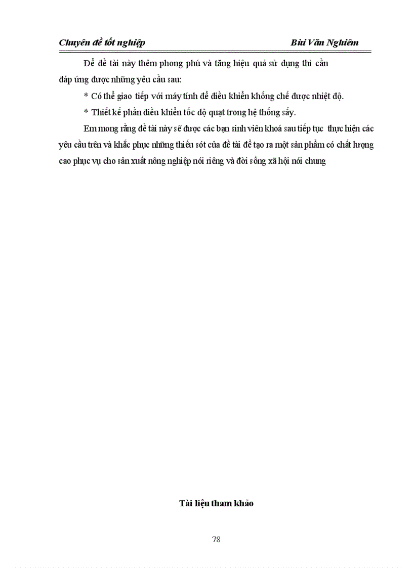 image for page Thiết kế hệ thống tự động đo điều khiển và hiển thị nhiệt độ khí sấy nông sản dạng hạt sử dụng vi điều khiển họ 805