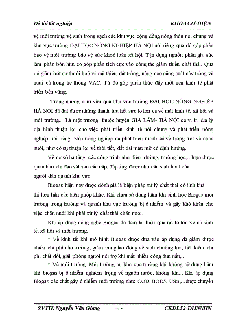image for page Nghiên cứu điều tra và đề suất khả năng sử dụng năng lượng biogas khu vực trường đại học nông nghiệp Hà Nội