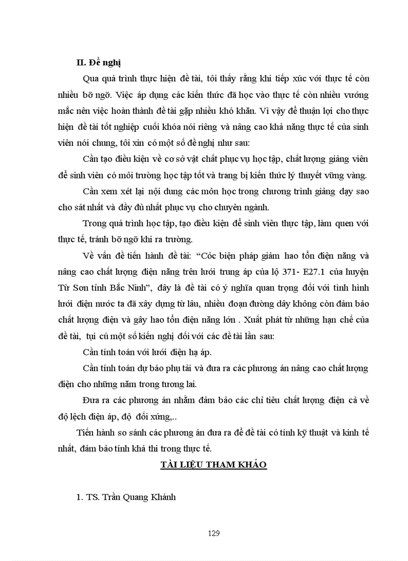 image for page Các biện pháp giảm hao tổn điện năng và nâng cao chất lượng điện năng trên lưới trung áp của lộ 371 E27 1 của thị xã Từ Sơn tỉnh Bắc Ninh 1