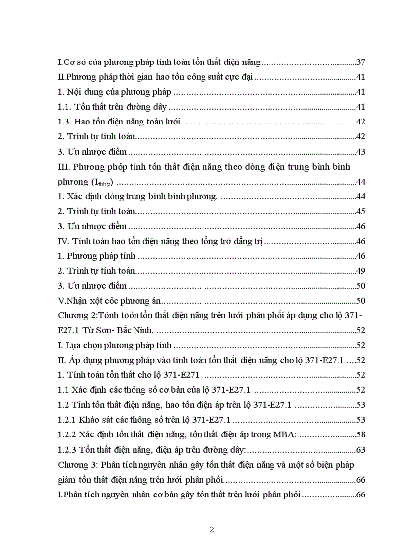 image for page Các biện pháp giảm hao tổn điện năng và nâng cao chất lượng điện năng trên lưới trung áp của lộ 371 E27 1 của thị xã Từ Sơn tỉnh Bắc Ninh 1