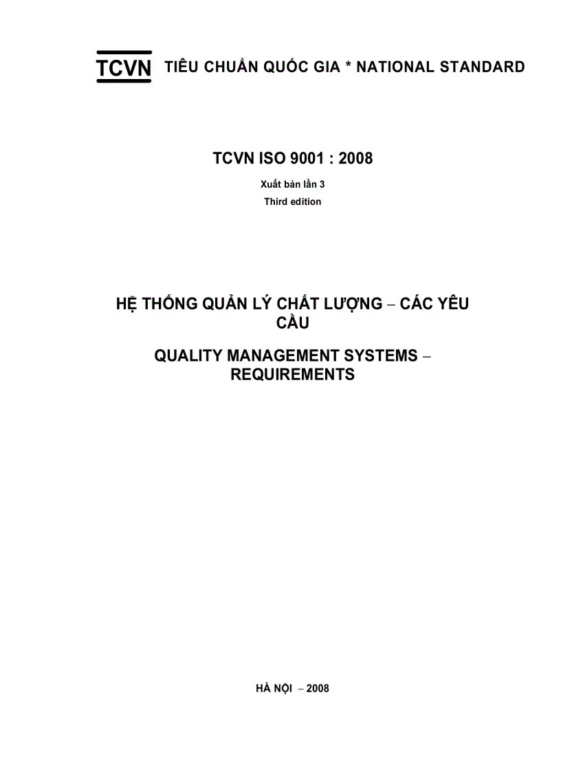 image for page Hệ thống quản lý chất lượng các yêu cầu