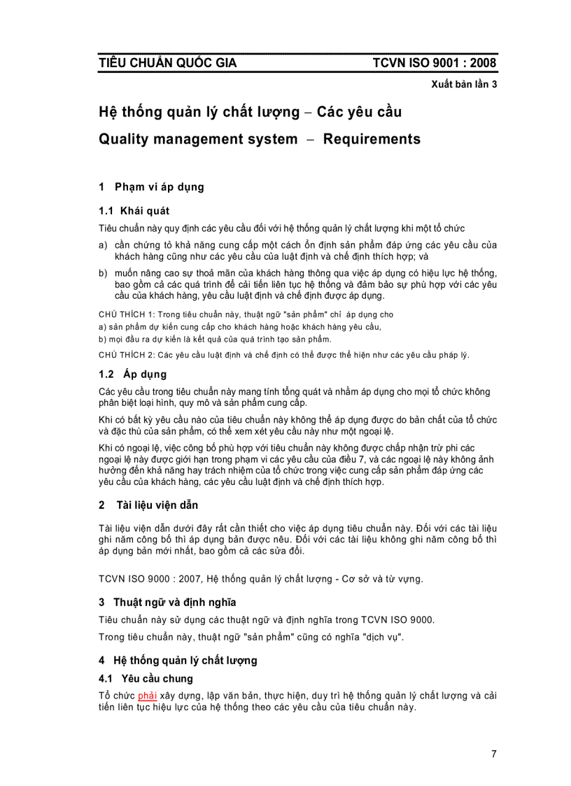 image for page Hệ thống quản lý chất lượng các yêu cầu