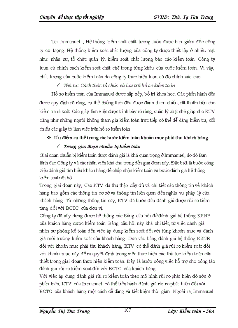image for page Kiểm toán khoản mục nợ phải thu khách hàng trong quy trình kiểm toán Báo cáo tài chính do công ty TNHH Kiểm toán Immanuel thực hiện 4