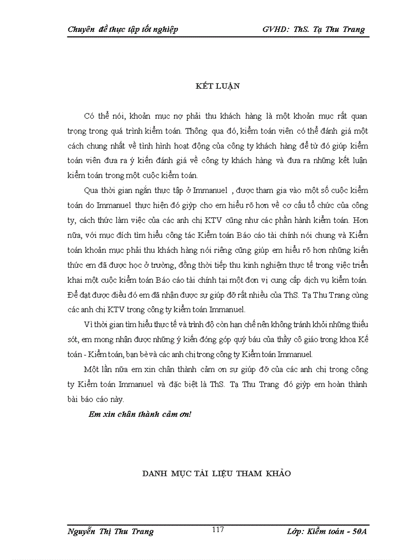 image for page Kiểm toán khoản mục nợ phải thu khách hàng trong quy trình kiểm toán Báo cáo tài chính do công ty TNHH Kiểm toán Immanuel thực hiện 4