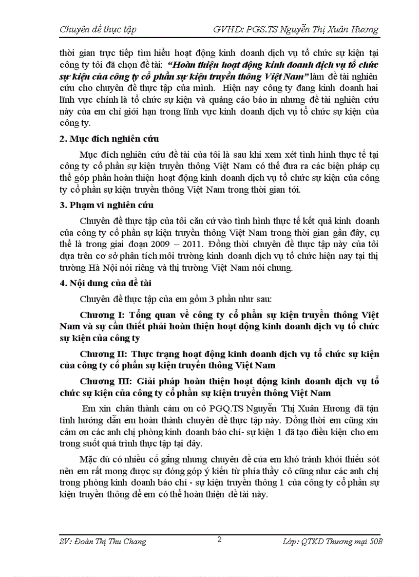 image for page Hoàn thiện hoạt động kinh doanh dịch vụ tổ chức sự kiện của công ty cổ phần sự kiện truyền thông VIỆT NAM