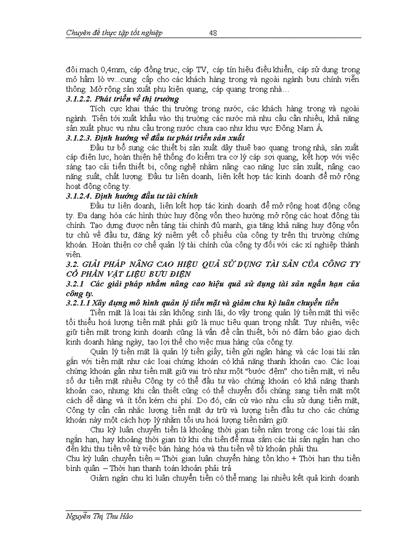 image for page Nâng cao hiệu quả sử dụng tài sản của công ty cổ phần Vật liệu Bưu điện 1