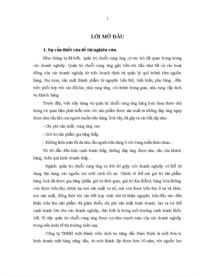 image for page Hoàn thiện quản trị chuỗi cung ứng xăng dầu tại Công ty TNHH một thành viên dịch vụ xăng dầu Nam Định 1