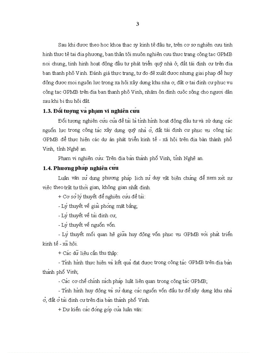 image for page Đầu tư phát triển quỹ nhà ở đất tái định cư phục vụ giải phóng mặt bằng trên địa bàn thành phố Vinh tỉnh Nghệ an giai đoạn 2006 2020