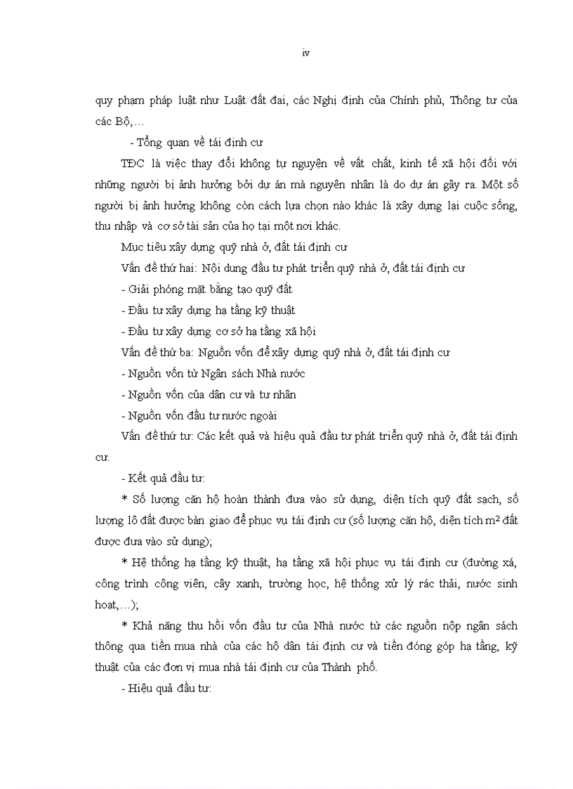 image for page Tóm tắt đề tài Đầu tư phát triển quỹ nhà ở đất tái định cư phục vụ công tác giải phóng mặt bằng trên địa bàn thành phố Vinh tỉnh Nghệ an giai đoạn 2006 2020
