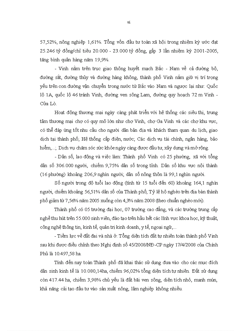 image for page Tóm tắt đề tài Đầu tư phát triển quỹ nhà ở đất tái định cư phục vụ công tác giải phóng mặt bằng trên địa bàn thành phố Vinh tỉnh Nghệ an giai đoạn 2006 2020