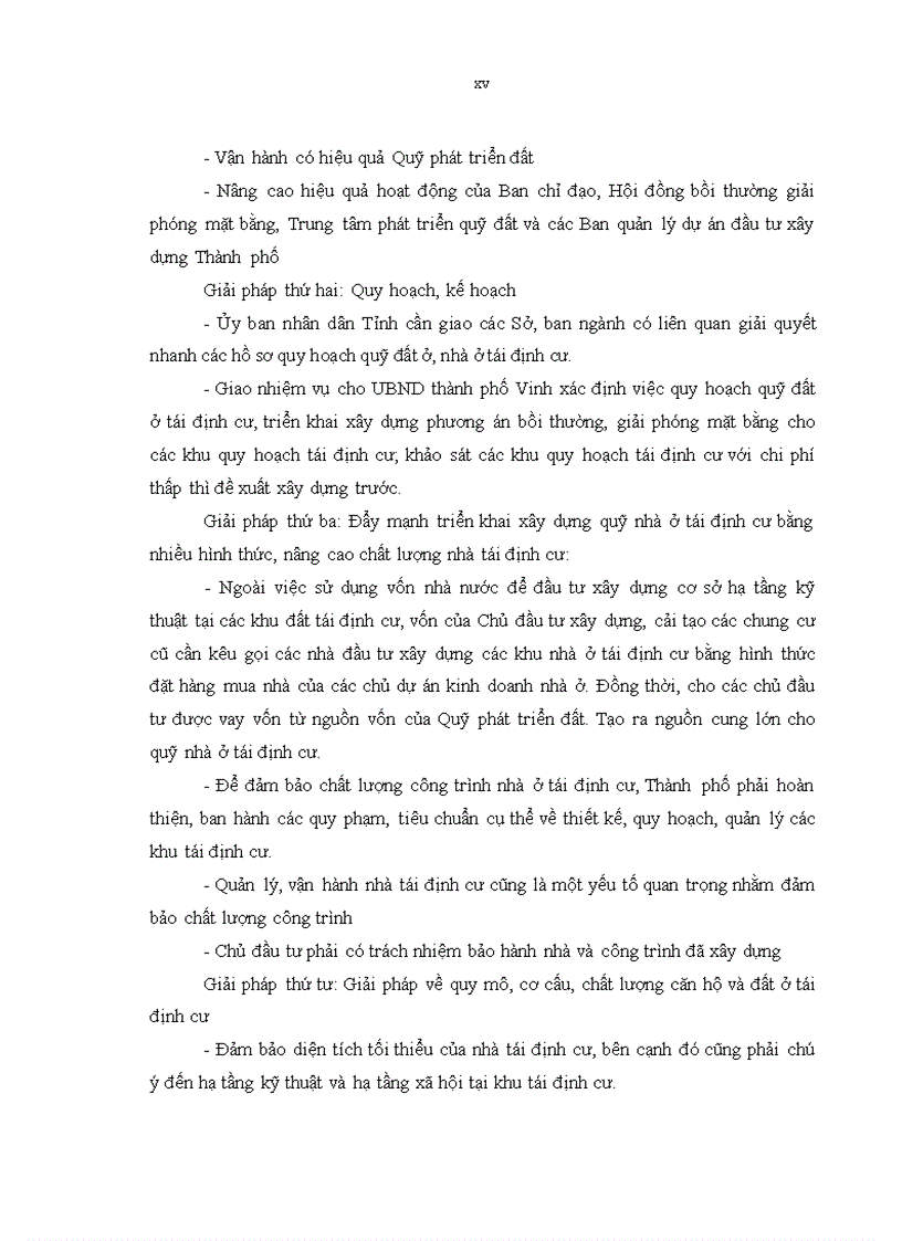 image for page Tóm tắt đề tài Đầu tư phát triển quỹ nhà ở đất tái định cư phục vụ công tác giải phóng mặt bằng trên địa bàn thành phố Vinh tỉnh Nghệ an giai đoạn 2006 2020