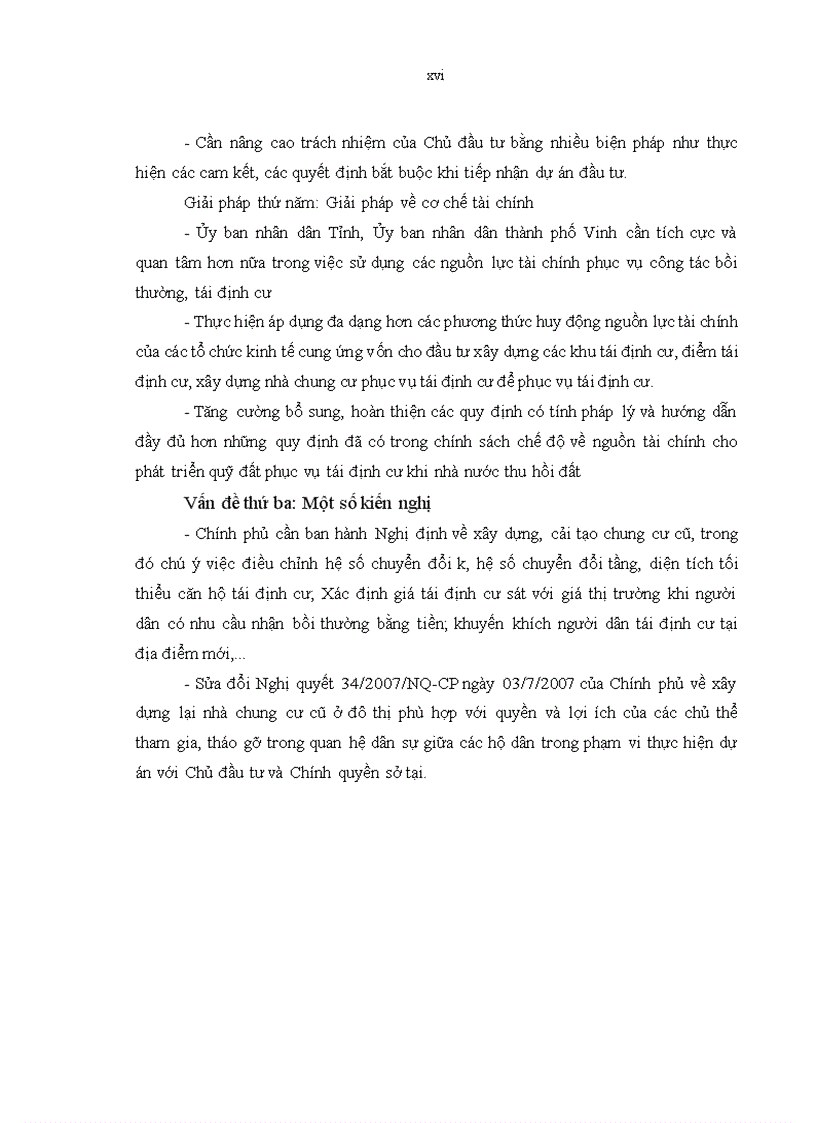 image for page Tóm tắt đề tài Đầu tư phát triển quỹ nhà ở đất tái định cư phục vụ công tác giải phóng mặt bằng trên địa bàn thành phố Vinh tỉnh Nghệ an giai đoạn 2006 2020