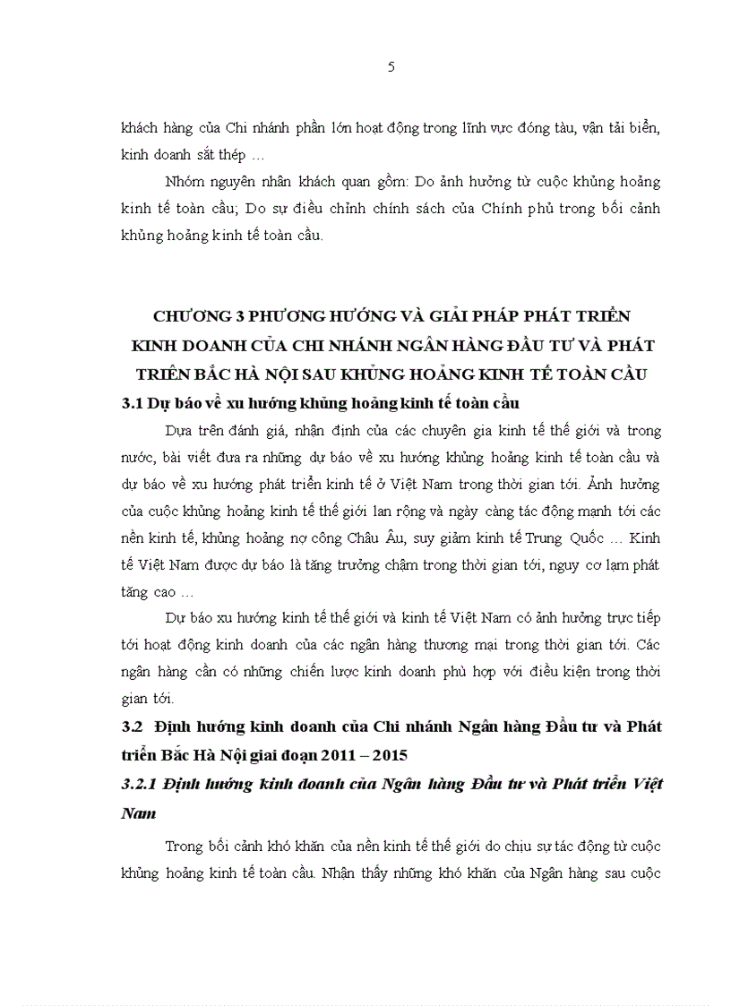 image for page Phát triển kinh doanh của Chi nhánh ngân hàng Đầu tư và Phát triển Bắc Hà Nội sau khủng hoảng kinh tế toàn cầu 5