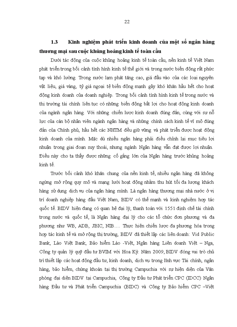 image for page Phát triển kinh doanh của Chi nhánh ngân hàng Đầu tư và Phát triển Bắc Hà Nội sau khủng hoảng kinh tế toàn cầu 5